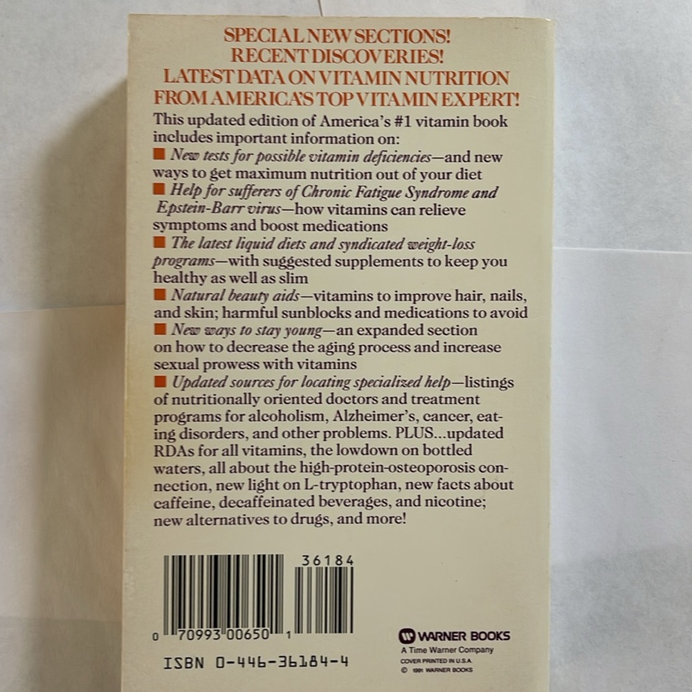 Vitamin Bible by Earl Mindell book - Picture 2 of 2